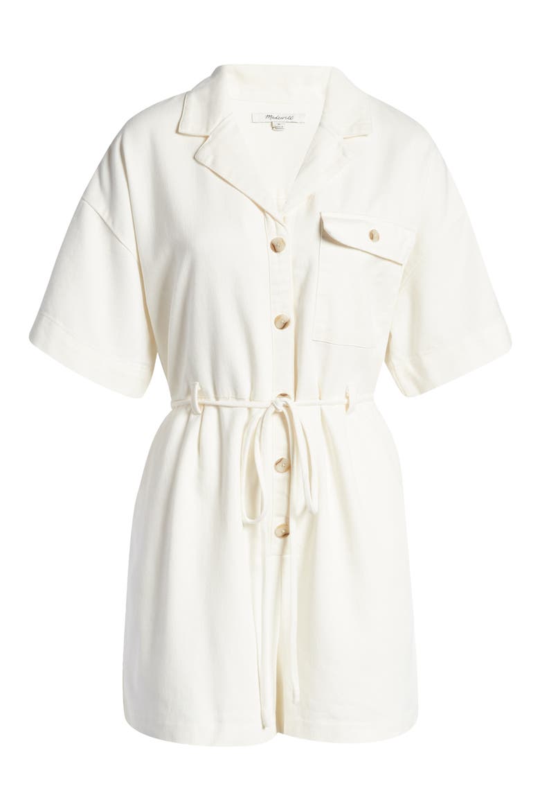 Belted Safari Romper, Alternate, color, LIGHTHOUSE