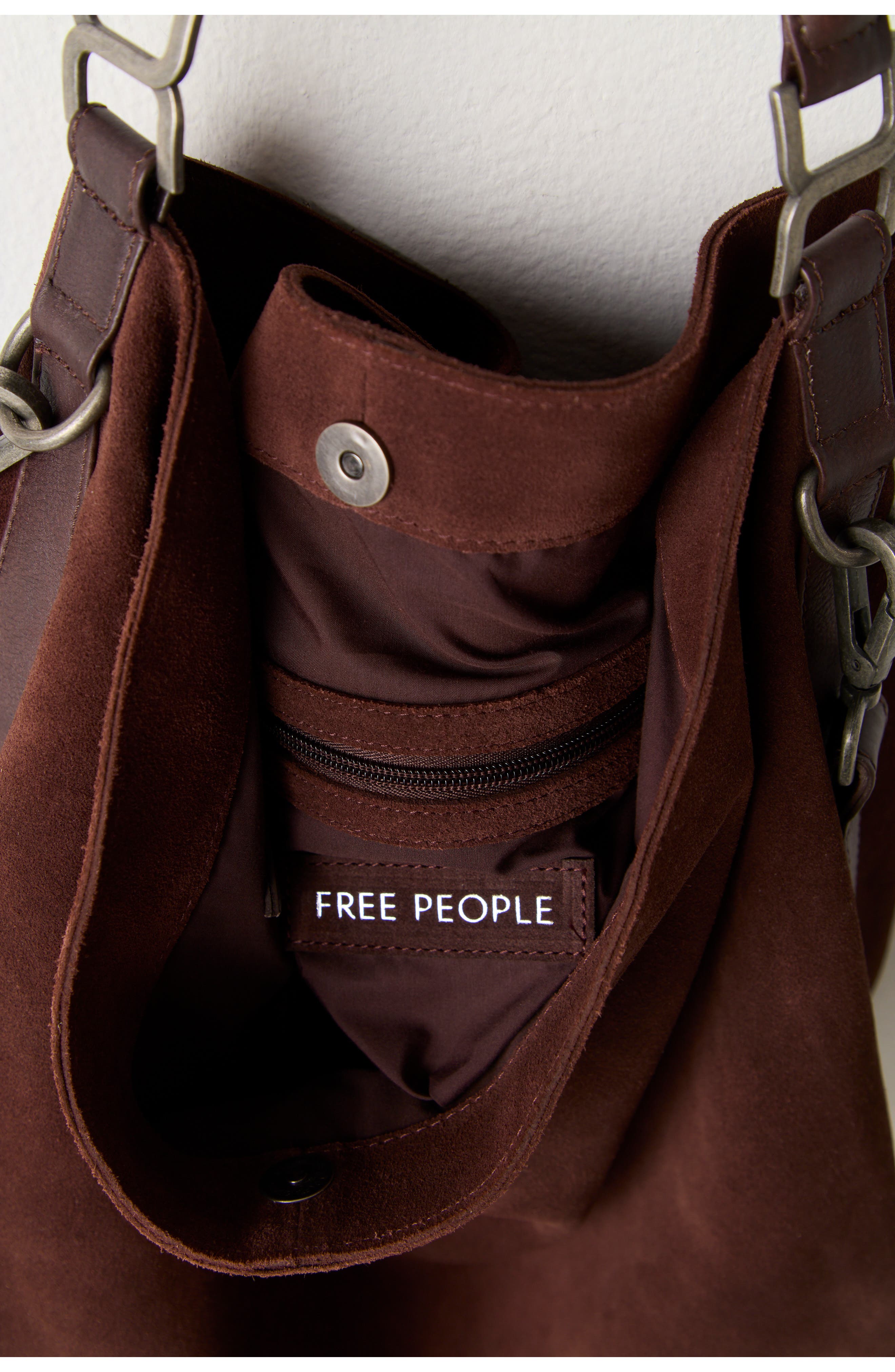 Suzie Suede Slouch Tote, Alternate, color, ESPRESSO