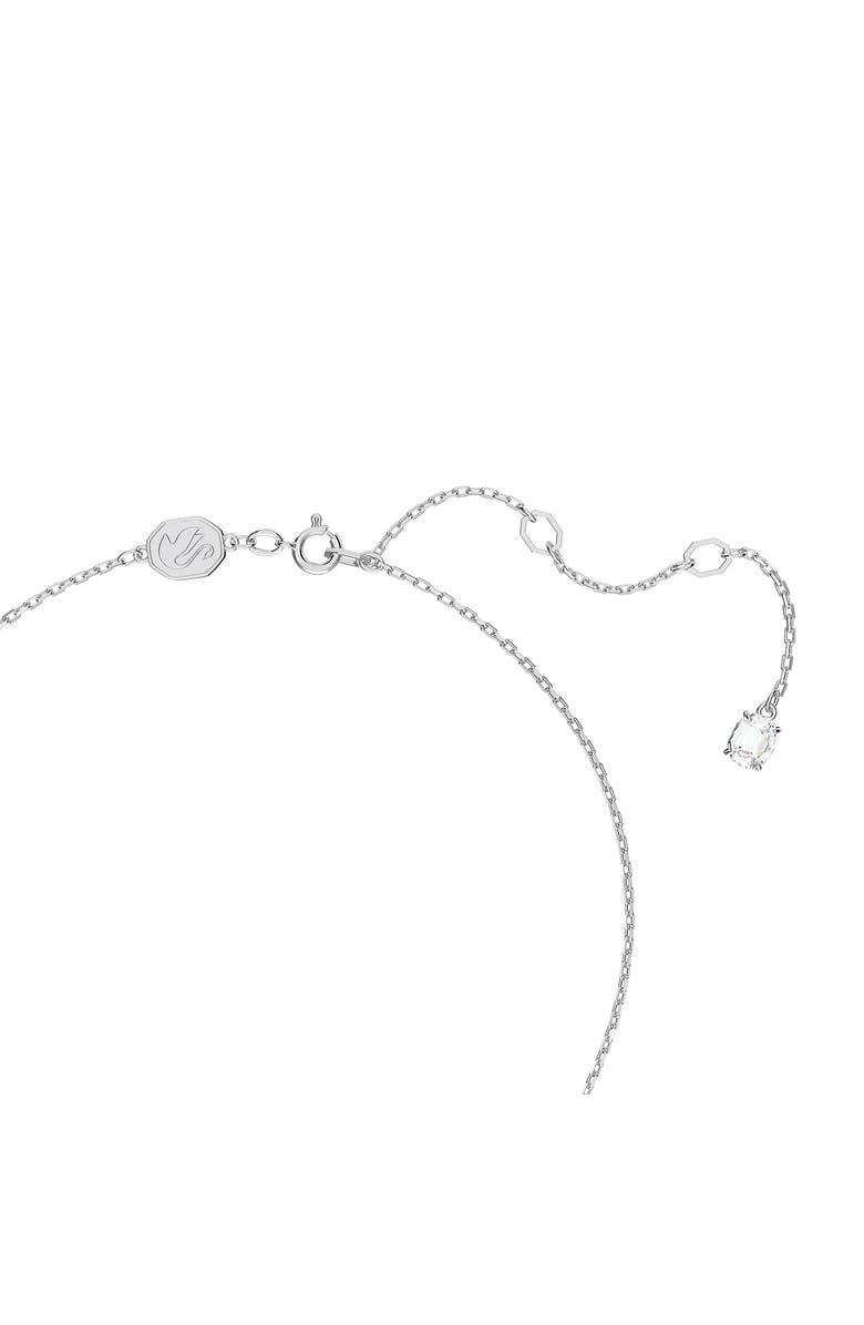 Swarovski Stilla Pear Crystal Pendant Necklace, Alternate, color, White