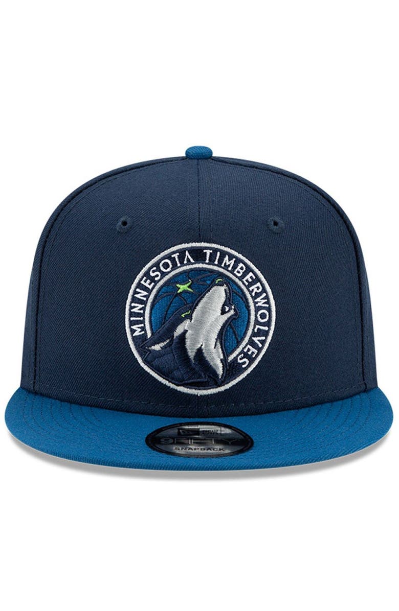 New Era Men's New Era Black/Gray Minnesota Timberwolves 2-Tone 9FIFTY Adjustable Snapback Hat, Alternate, color, 