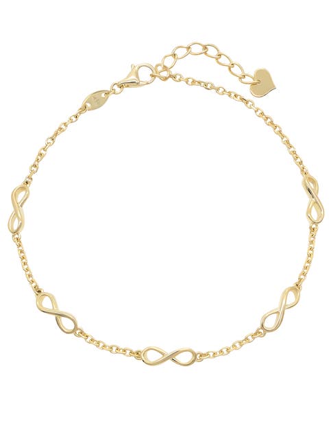 Infinity Five-Charm Chain Bracelet in 14K Gold