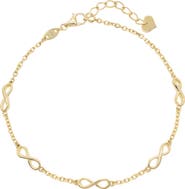 DEVATA Infinity Five-Charm Chain Bracelet in 14K Gold