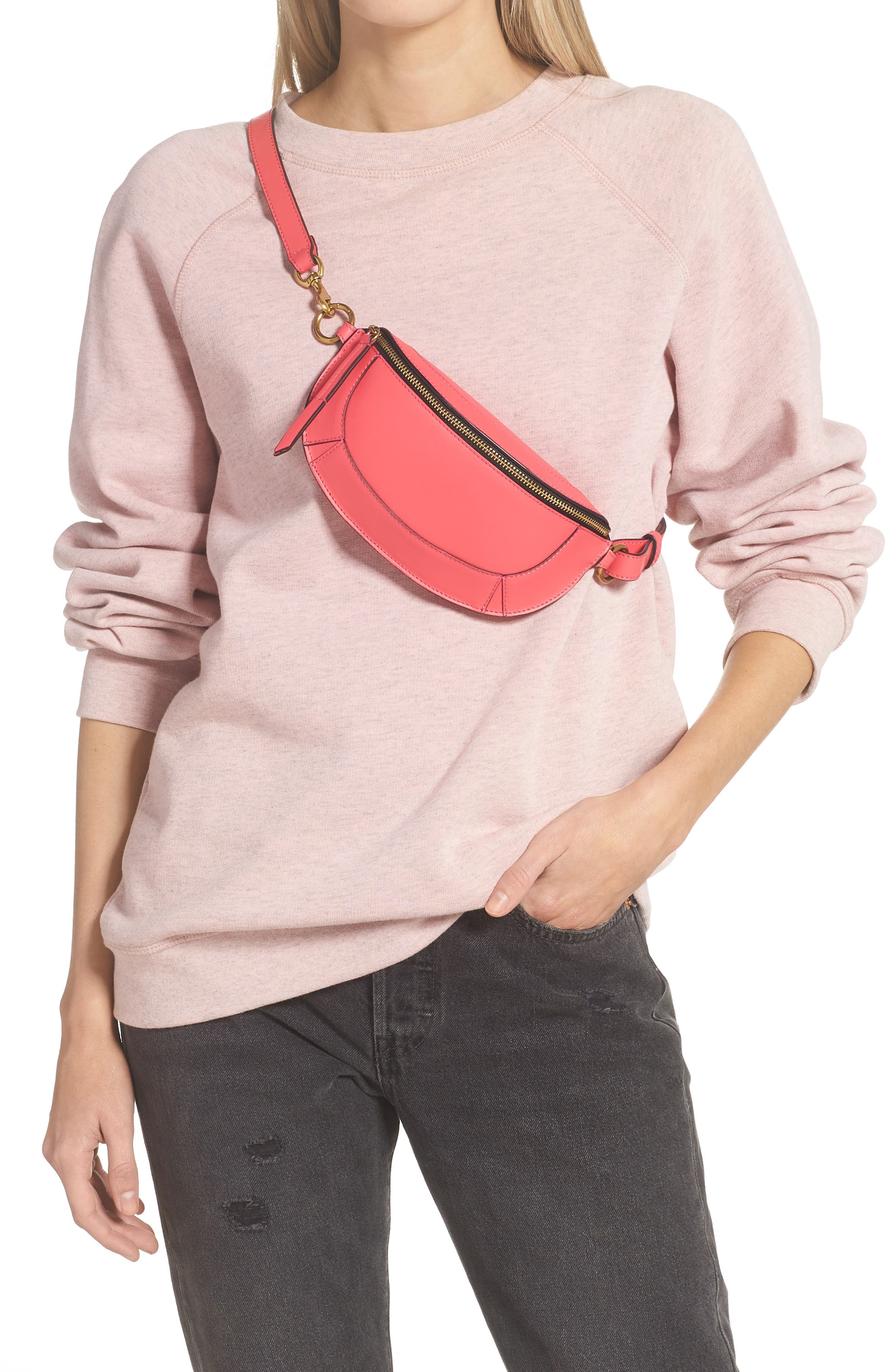 Isabel Marant Skana Leather Crossbody Bag, Alternate, color, 