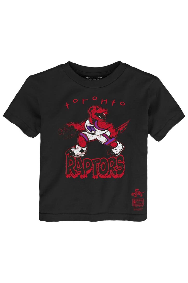 Toddler Mitchell & Ness Black Toronto Raptors Favorite Team T-Shirt, Alternate, color, Black
