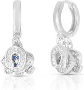SPHERA MILANO Lucky Charm Drop Huggie Hoop Earrings