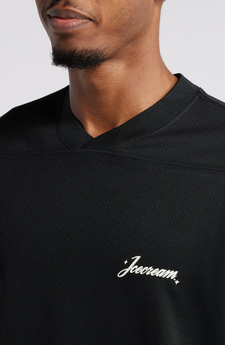 ICECREAM Propel Mesh V-Neck Graphic T-Shirt, Alternate, color, Black