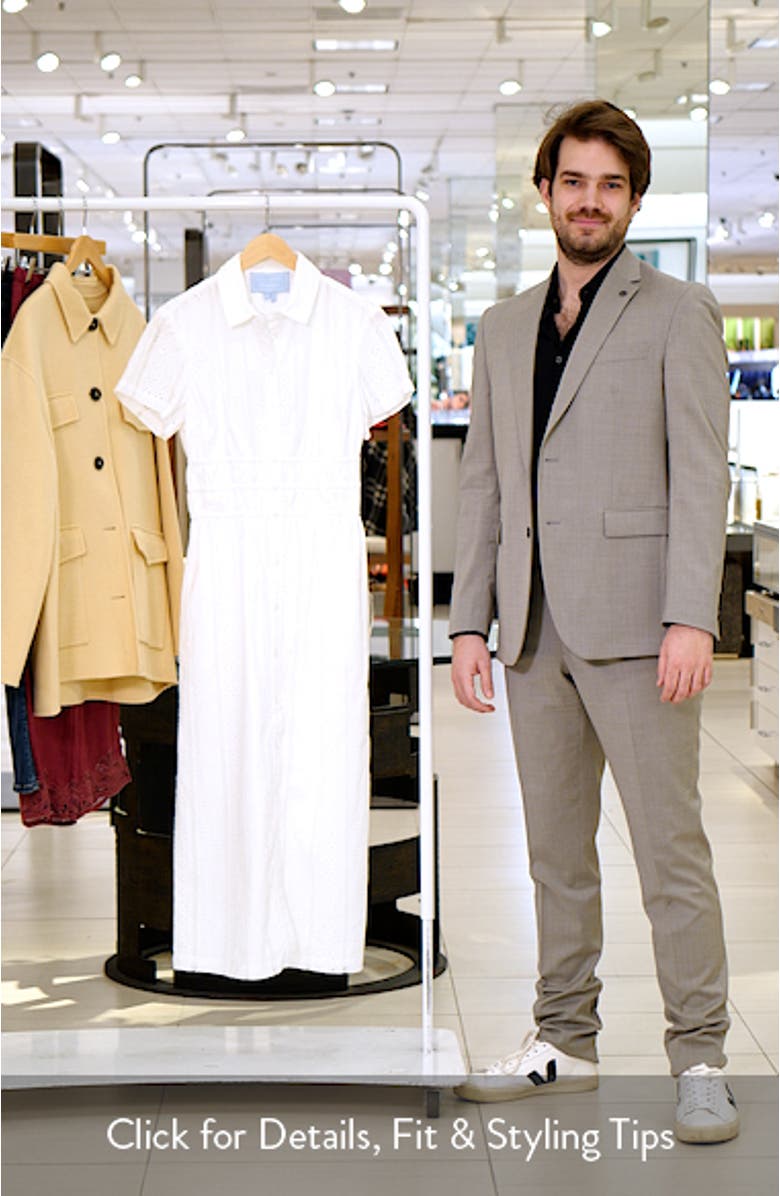 The Jamie Eyelet Nap Midi Shirtdress, sales video thumbnail