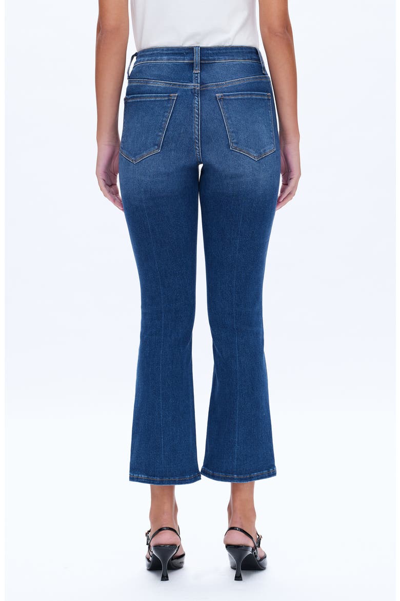 High Waist Ankle Bootcut Jeans, Alternate, color, DARK BLUE