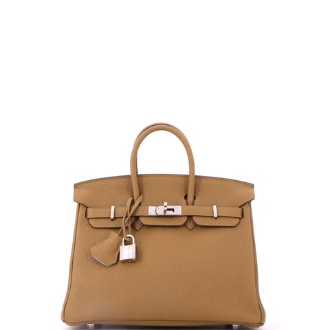 Birkin Handbag Verso Togo with Palladium Hardware 25