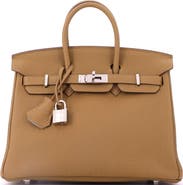 Pre-Owned Hermes Birkin Handbag Verso Togo with Palladium Hardware 25