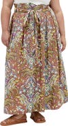 City Chic Sable Tie Waist Maxi Skirt