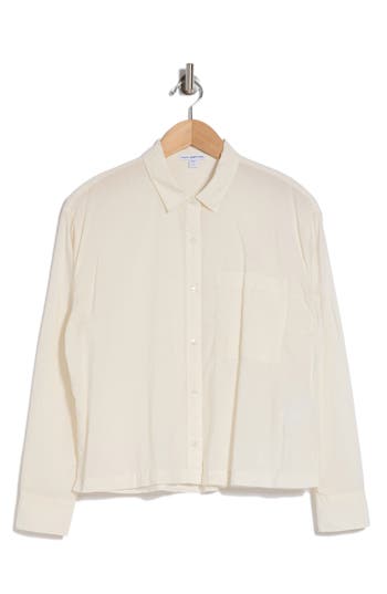 JAMES PERSE JAMES PERSE LIGHT COTTON BUTTON-UP SHIRT 