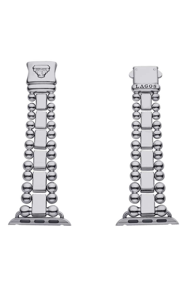 LAGOS Smart Caviar Apple Watch<sup>®</sup> Watchband, Main, color, Silver