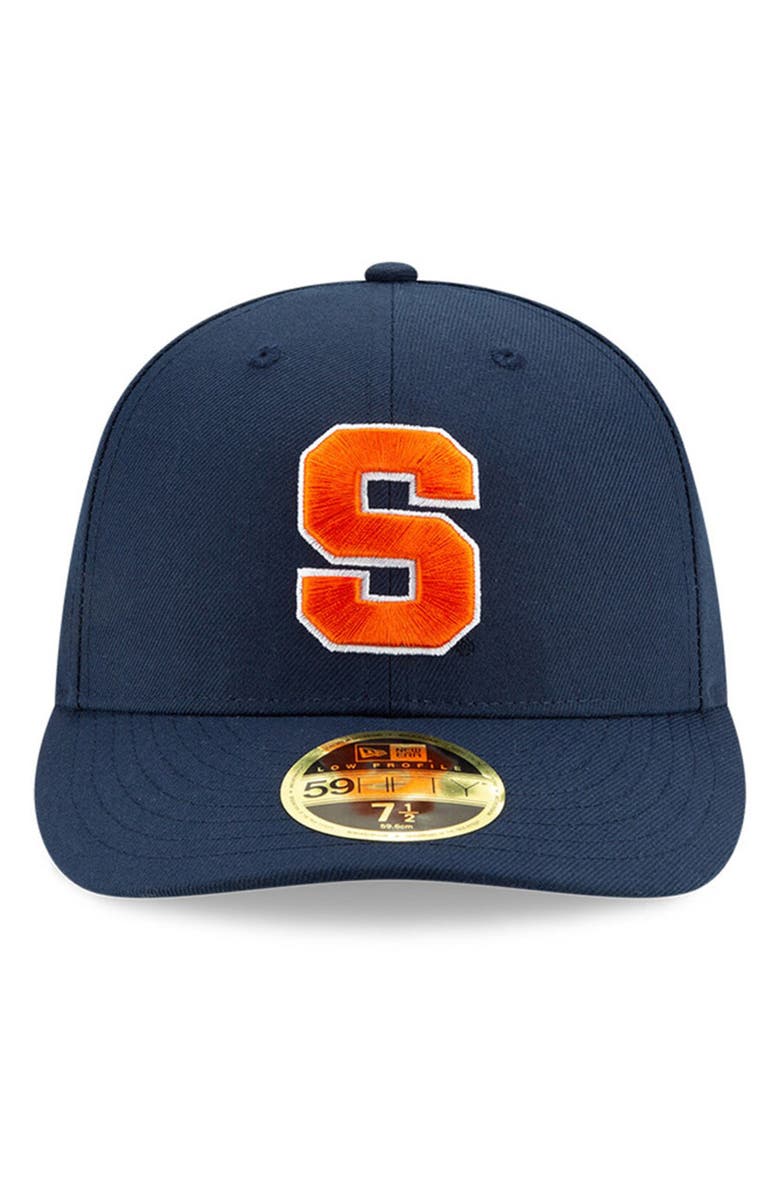 New Era Men's New Era Navy Syracuse Orange Basic Low Profile 59FIFTY Fitted Hat, Alternate, color,