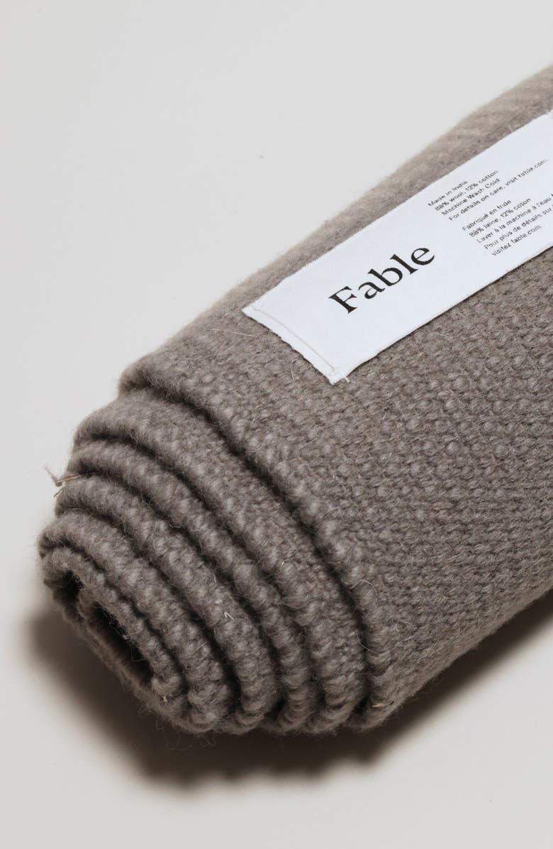 Fable One of a Kind Wool & Cotton Rug, Alternate, color, Slate Grey