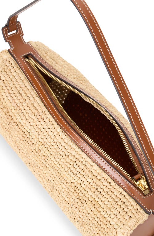 Staud Mini Taru Raffia Bag In Natural/tan