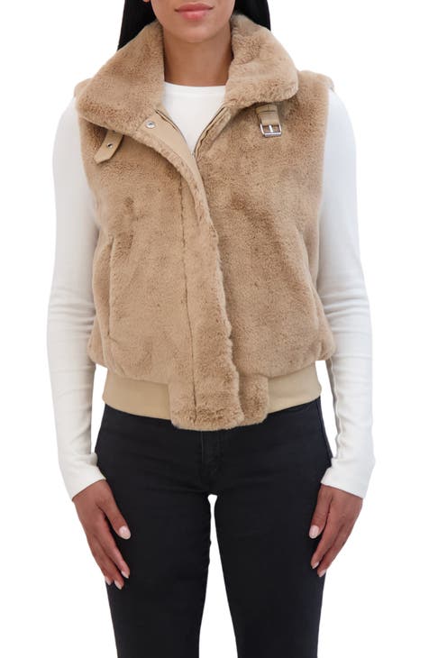 Women s Faux Fur Vests Nordstrom Rack