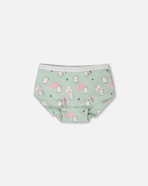 Organic Cotton Kitten Boyshort Panty (Toddler, Little Kid & Big Kid)
