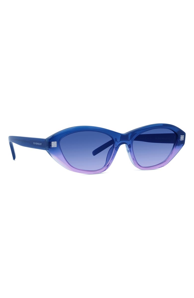 Givenchy GV Day Cat Eye Sunglasses, Alternate, color, Blue/ Other / Gradient Blue