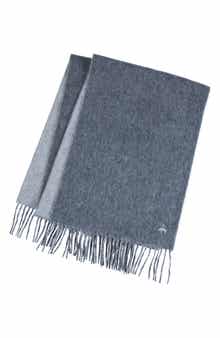 Brooks Brothers Twill Wool & Cashmere Blend Fringe Scarf