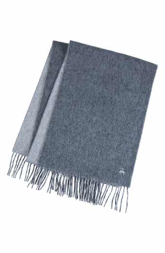 Brooks Brothers Twill Wool & Cashmere Blend Fringe Scarf