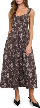 AUGUST SKY Sleeveless Midi Dress