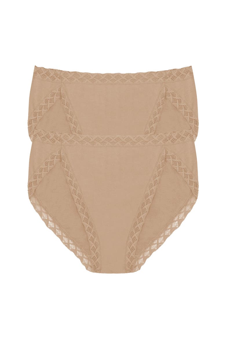 Bliss Cotton French Cut Brief 2-Pack, Main, color, Buff