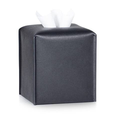 Piega Saffiano Black Tissue Cover