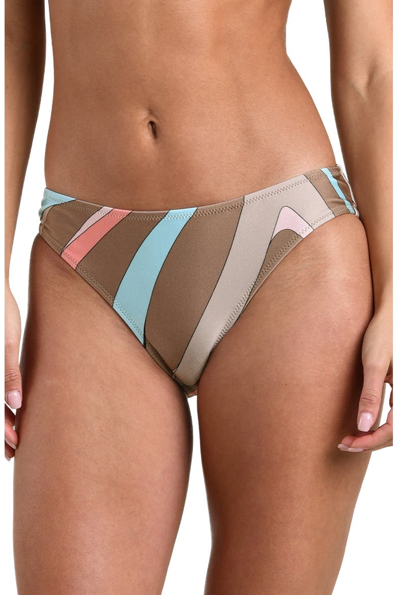 Nicole Abstract Swirl Bikini Bottoms, Main, color, BROWN MULTI