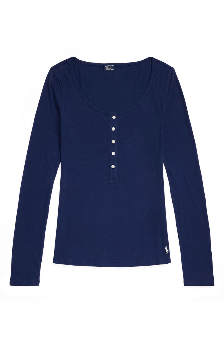 Long & Lean Cotton Jersey Lounge Henley