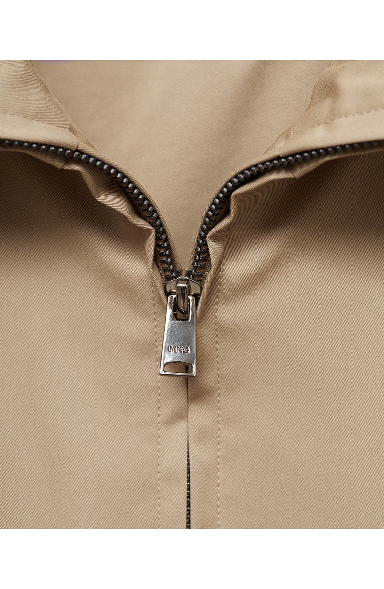 MANGO Relaxed Fit Cotton Blend Jacket, Alternate, color,