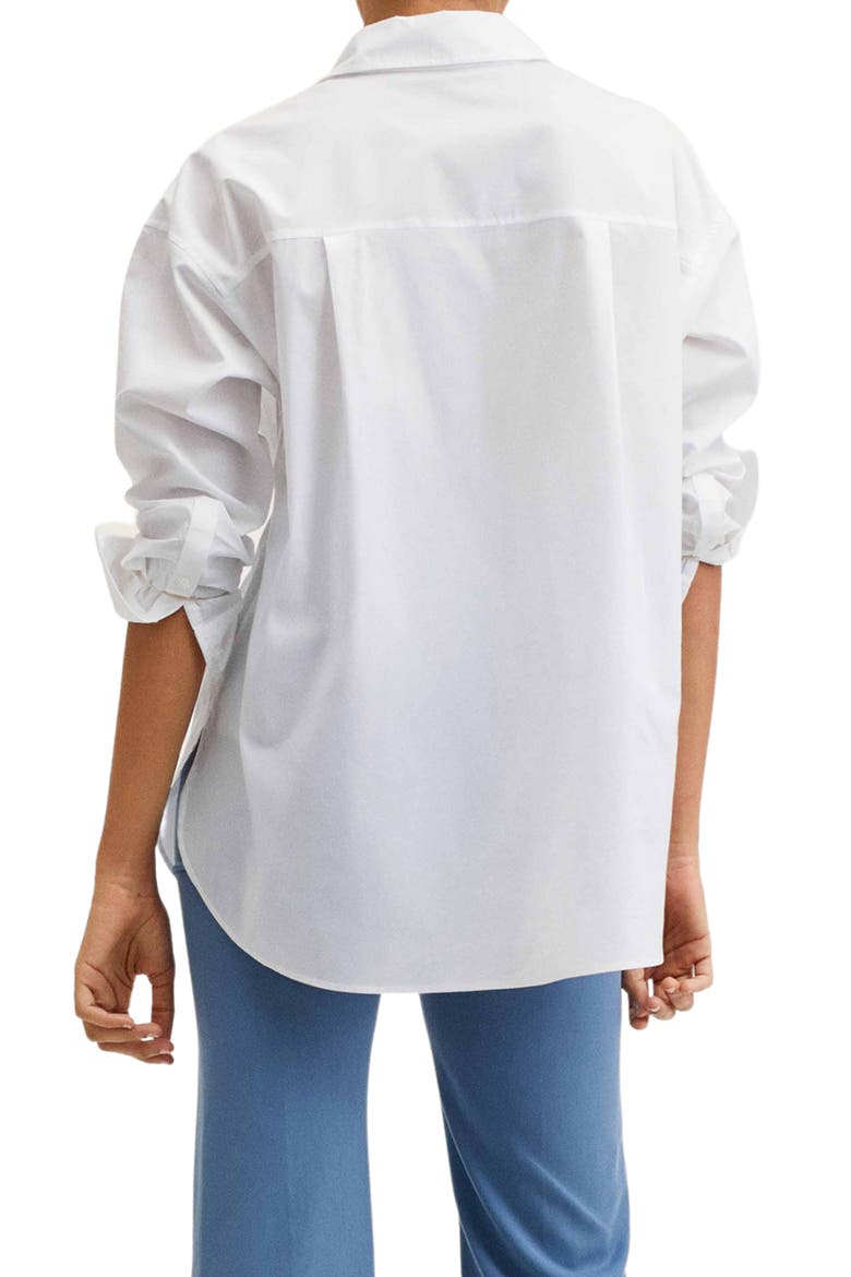 Oversize Cotton Shirt, Alternate, color, NATURAL WHITE