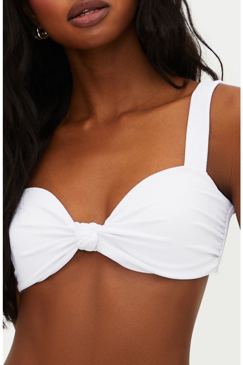 Sophia Sweetheart Neck Bikini Top, Main, color, WHITE