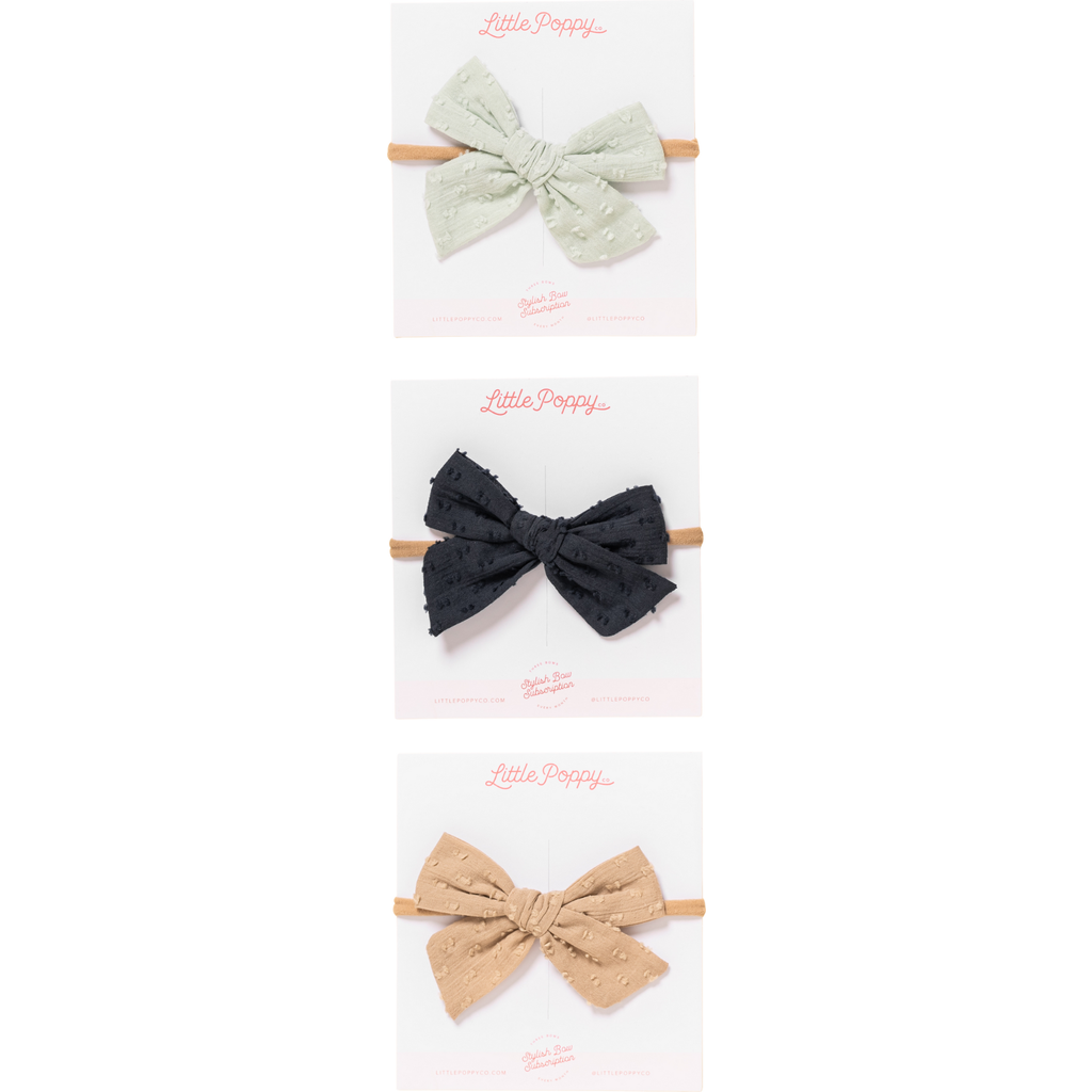Little Poppy Co The Headband Bow Set In The Sydney