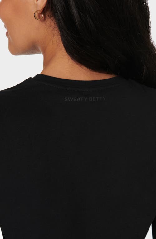 Sweaty Betty Essential Sculpt Long Sleeve Tee In Black