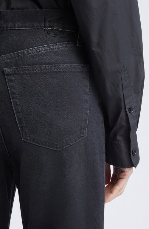 Totême Toteme Twisted Seam Organic Cotton Jeans In Black