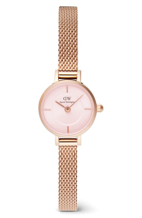 Petite Mini Melrose Mesh Watch, 19mm