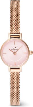 Daniel Wellington Petite Mini Melrose Mesh Watch, 19mm