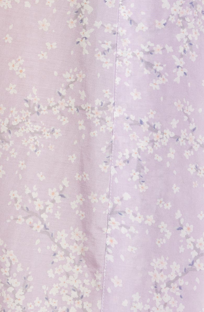 Papinelle Cherry Blossom Cotton & Silk Robe, Alternate, color, 