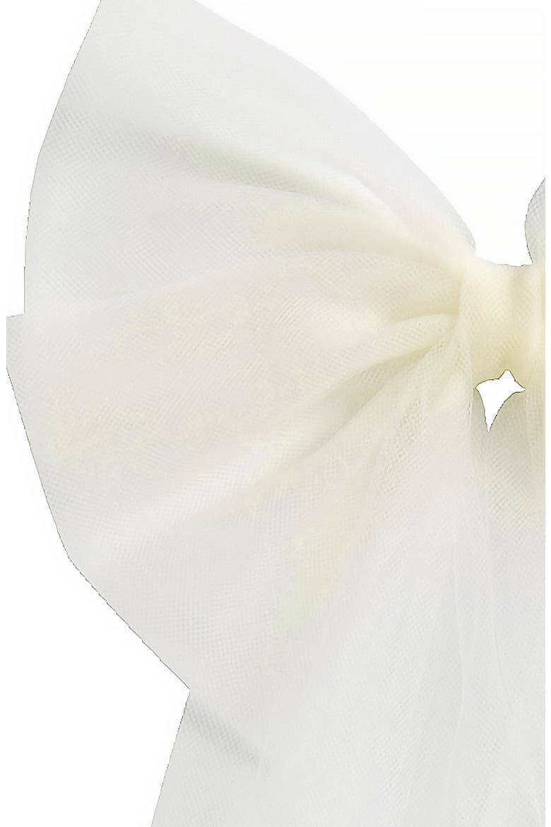 James Tulle Bow, Alternate, color, IVORY