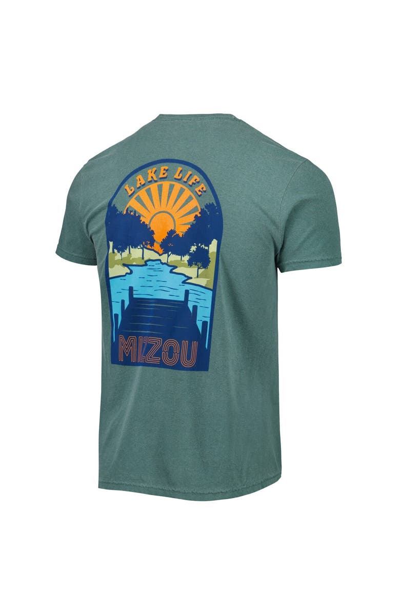 IMAGE ONE Men's Green Missouri Tigers Lake Life Comfort Color T-Shirt, Alternate, color, Green