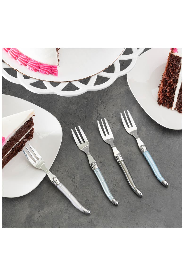 Laguiole Cocktail Utensil Set, Alternate, color, GREEN/ BABY BLUE/ SILVERY