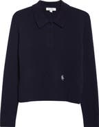 Sporty & Rich Cashmere & Wool Polo Sweater