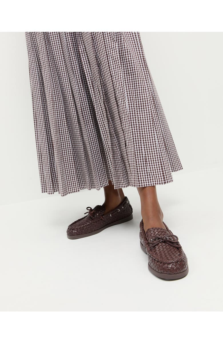 Loeffler Randall Minnie Leather Moccasin, Alternate, color, Espresso