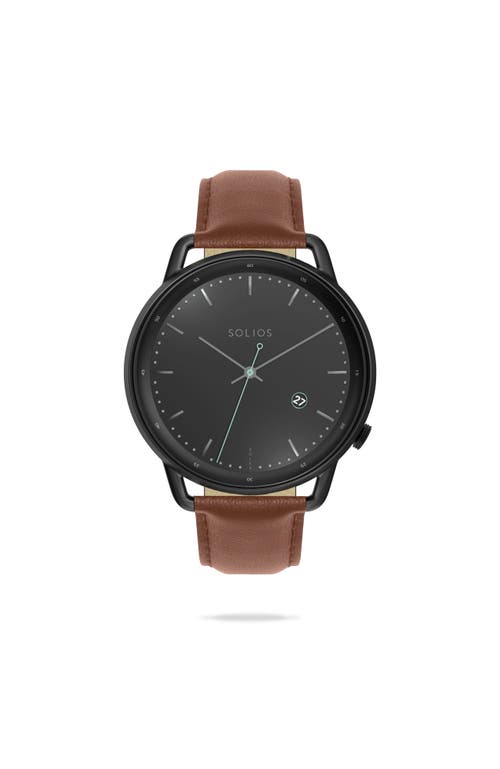 Solios Watches The Solar Curve | Black Dial