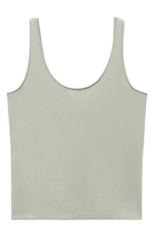Mango Stretch Cotton Tank In Gray