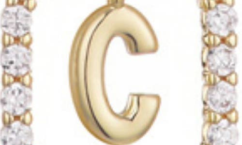 Adornia Floating Letter Initial Cubic Zirconia Pendant Necklace