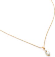 Monica Vinader Diamond Alphabet Pendant Necklace