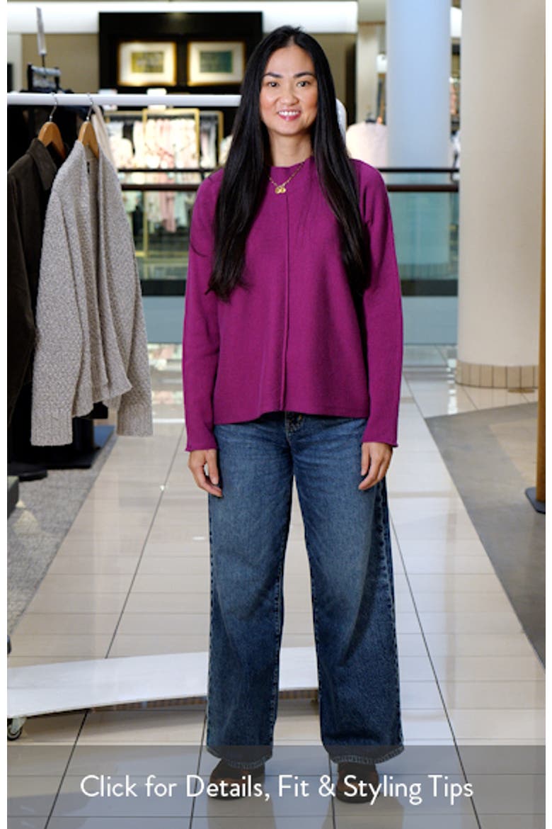Dolman Sleeve Organic Cotton & Recycled Cashmere Sweater video