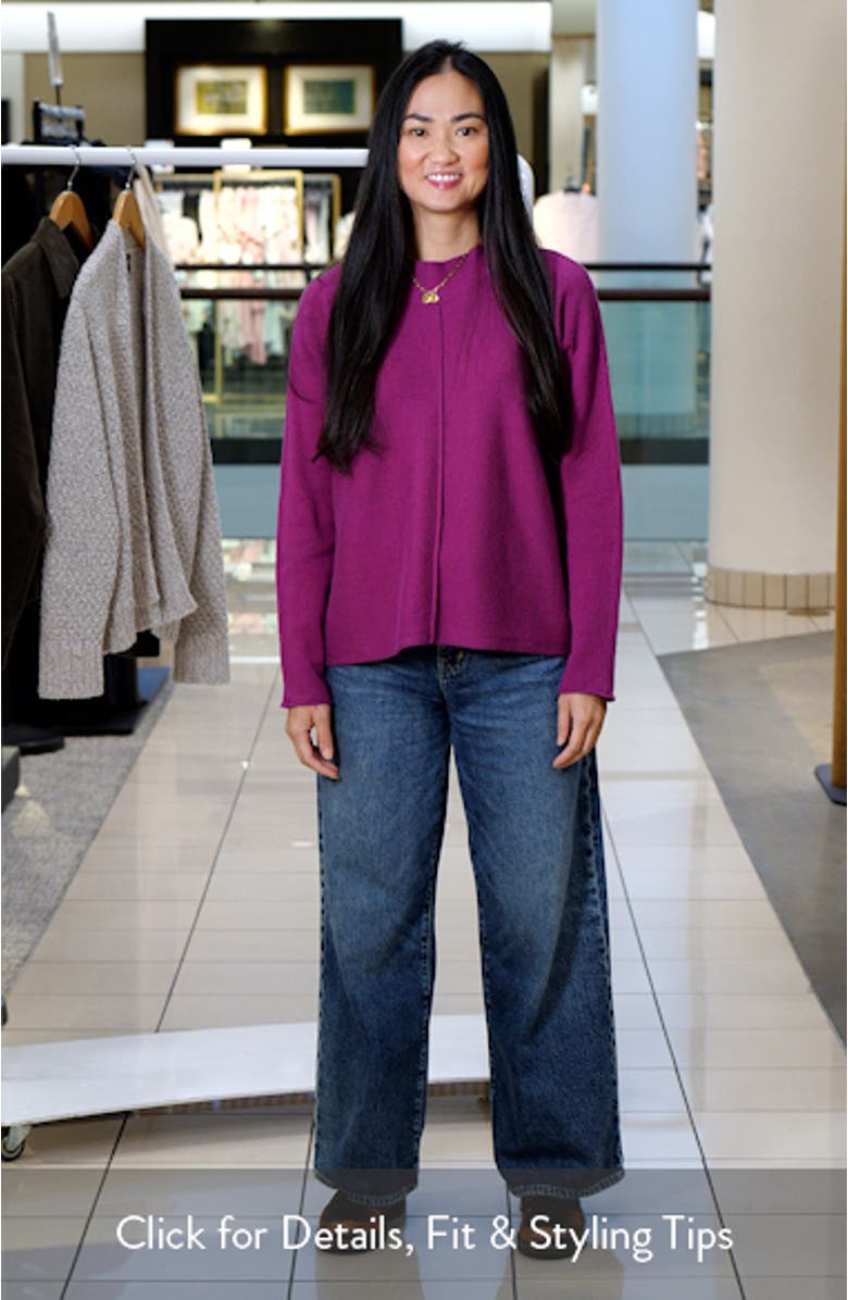 Dolman Sleeve Organic Cotton & Recycled Cashmere Sweater, sales video thumbnail